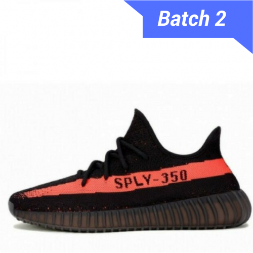 Yeezy Boost 350 V2 Black Red [ Dot Perfect Version] 